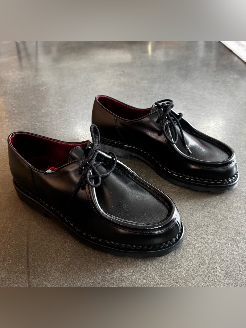 Mens like new Paraboot Michael Derby Shoe size US 8.5.
